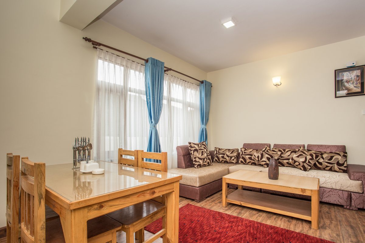 Ama Dablam Suite living and dining area