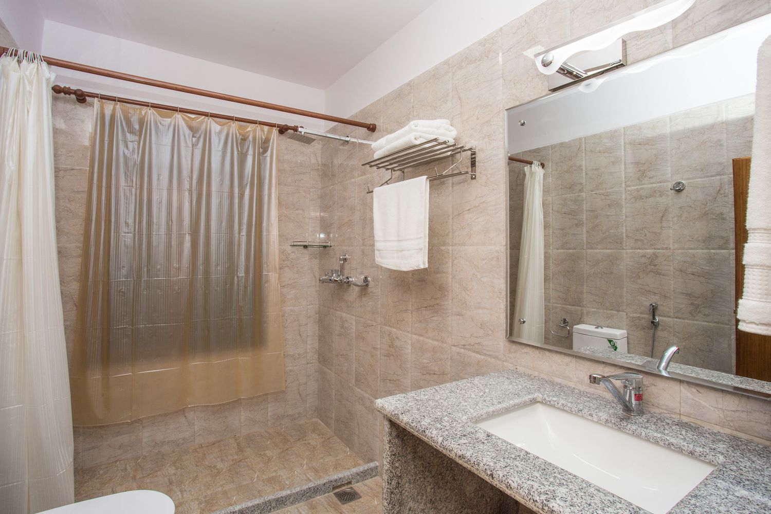 Annapurna Suite — en-suite bathroom with walk-in shower