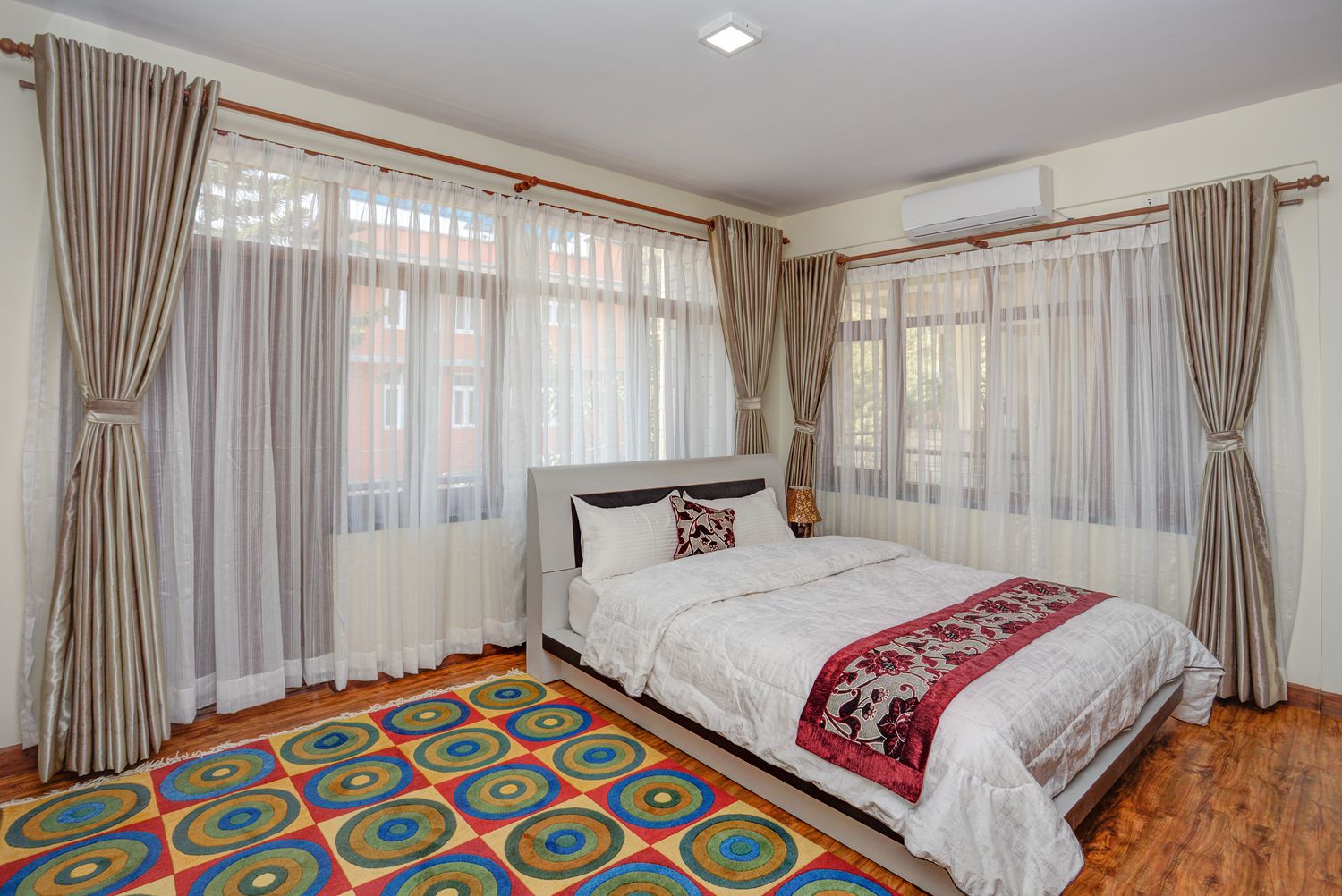 Cho Oyu Suite — the bedroom, filled with daylight
