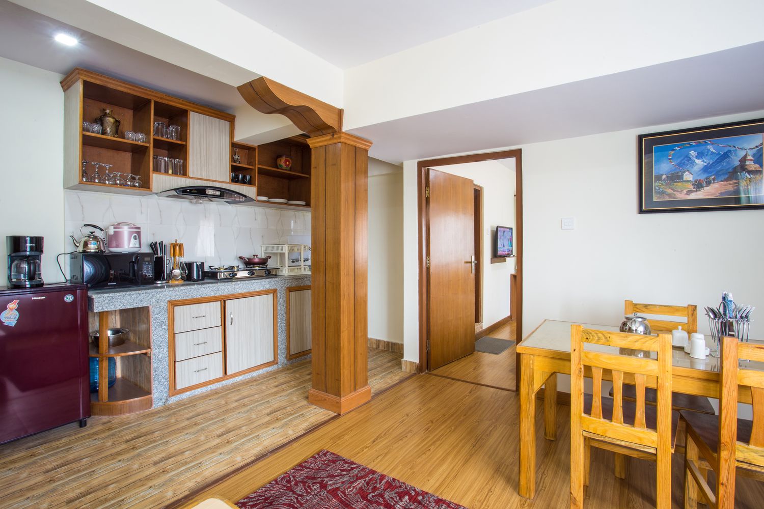 Lhotse Suite — fully equipped kitchenette