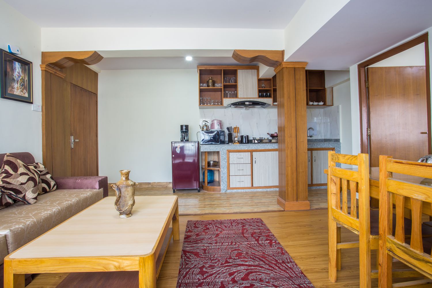 Lhotse Suite — open-plan living, dining & kitchen